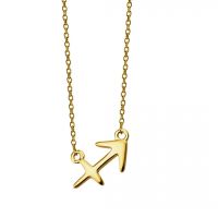 JWLS4U | Zodiac Sign Necklaces Gold 1